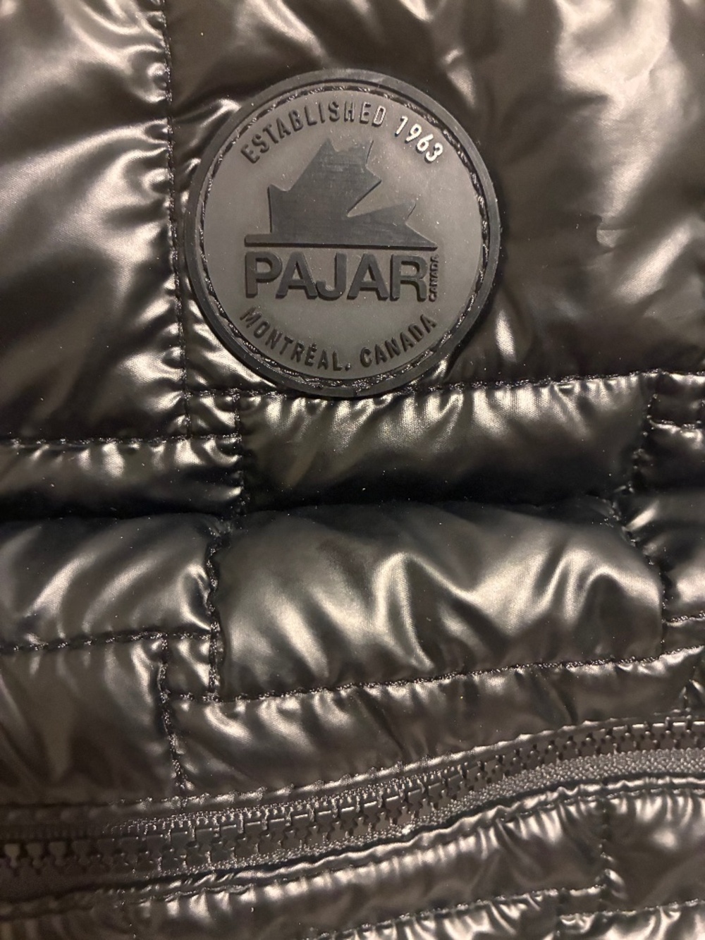 Pajar black puffy shoulder bag